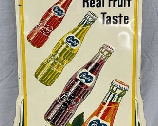 1948 Bireley’s Embossed Tin Advertising Sign, 15×38 Inches