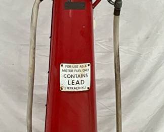10-Gallon Visible Gas Pump Model Rush K-1 with Original Glass Cylinder