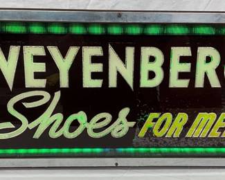25X11 Early Weyenberg Shoes for Men Illuminated Advertising Sign