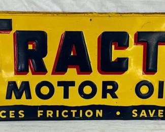 EMB. TRACTO MOTOR OIL SIGN