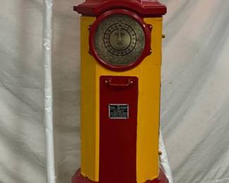 1925 National Simplex Model 60 Gas Pump Restored with Shell Globe