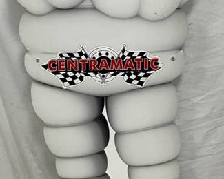 Double-Sided 29″ x 78″ Plastic Michelin Man Advertising Display with Centramatic Logo