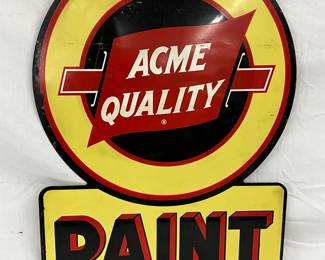 20″ x 28″ Acme Quality Paint Die-Cut Advertising Sign