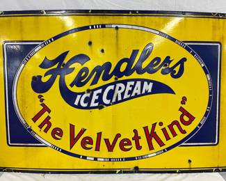 PORC. HENDLERS ICE CREAM SIGN