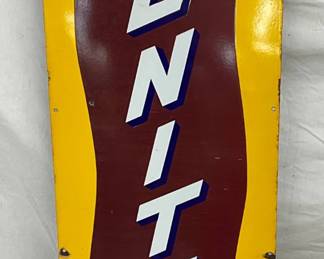 18 x 60 Porcelain Zenith Long Distance Radio Advertising Sign