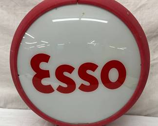Esso Gas Pump Globe with 13 Inch Glass Lenses and Plastic Body