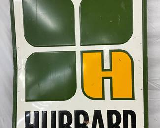 36” x 48” Embossed Hubbard Feeds Advertising Sign