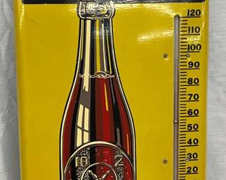 Dr Pepper Tin Thermometer, 10 x 25 1/2 Inches