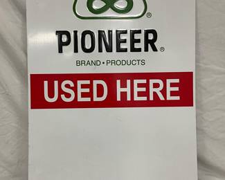 24″ x 36″ Pioneer Brand Products Metal Advertising Sign