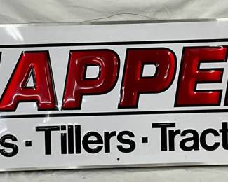 70 1/2″ x 21″ Snapper Embossed Framed Back Sign with Turtle Graphics