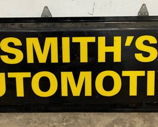 72″ x 23 1/2″ Plastic Advertising Sign for Smith’s Automotive