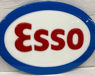 Nos 42×30 Lexan Esso Sign with Embossed Letters