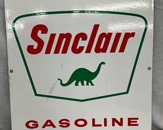 PORC. SINCLAIR PUMP PLATE W/DINO