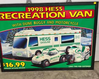1998 Hess Recreation Van Advertisement, 60″ x 43″, Plastic