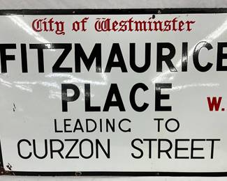 DS PORC. CITY OF FITZMAURICE PLACE" SIGN