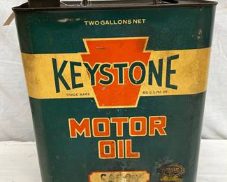 2G. KEYSTONE MOTOR OIL CAN