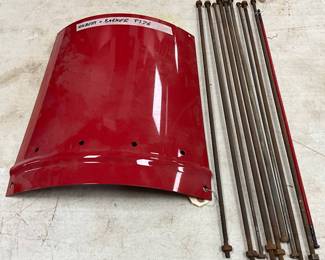 Gas Pump Replacement Parts Including Red Panel and Rods