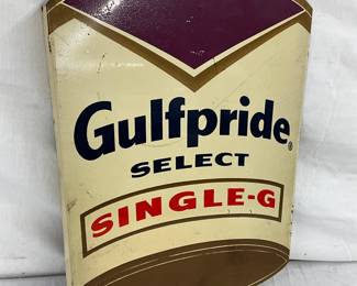 12 x 17 Gulfpride Single-G Metal Flange Sign