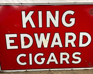 DS PORC. KIING EDWARDS CIGARS SIGN