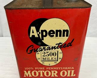 A-Penn Two-Gallon 100% Pure Pennsylvania Motor Oil Can