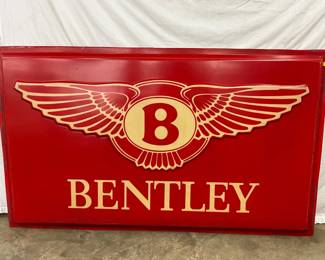 85X50 Embossed Lexan Bentley Sign from North Carolina Dealership