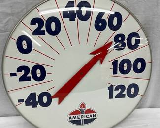 18-Inch American Thermometer with Glass Front