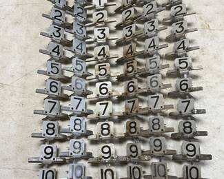 Original Visible Gas Pump Number Inserts