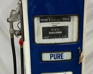 Bennett Model 1066 Gas Pump with Pure Firebird Advertising Globe