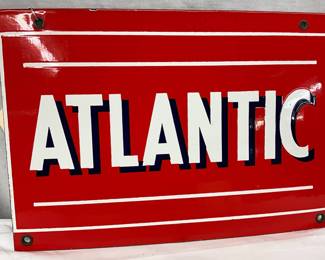 PORC. ATLANTIC PUMP PLATE SIGN