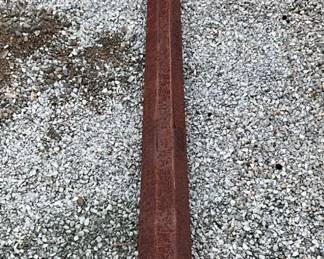 18-Foot Pure Porcelain Pole Sign with 6-Foot Porcelain Faceplate