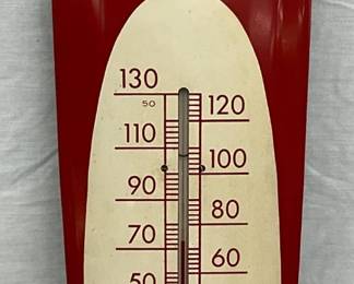 8 x 30-Inch Coca-Cola Cigar Thermometer with Drink Advertising Design