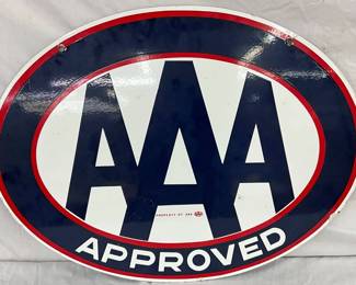 30 x 23 Porcelain AAA Approved Double-Sided Swinger Sign