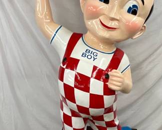Fiberglass 53-Inch Wide by 91-Inch Tall Big Boy Store Display Statue