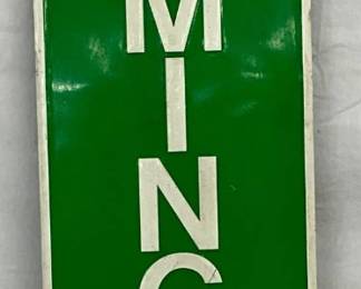 Vertical Remington Tires Embossed Metal Advertising Sign, 14 x 60 in.