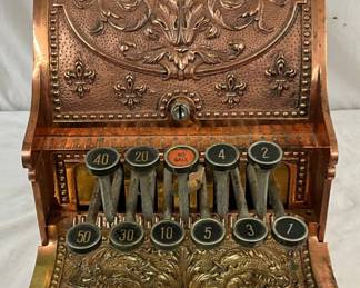 Rare Brass National Cash Register Model 210