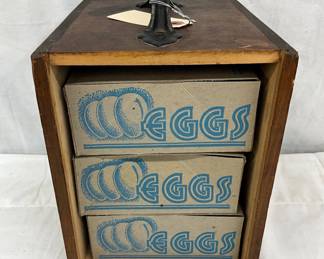 Wooden Egg Carrier Box with Handle, 6 1/2″ x 8 1/2″