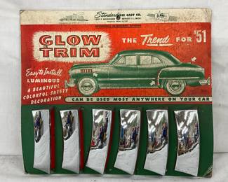 Standard Die Cast Co. Glow Trim Set for ’51 Automobiles, 12 1/2 x 11″ Complete