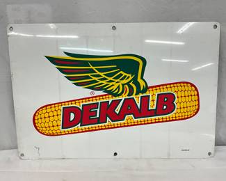 Double-Sided Metal DeKalb Advertising Sign, 24×16