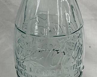20-Inch 1923 Glass Coca-Cola Store Display Bottle with Original Cap