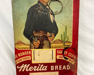 15 x 25″ Marita Bread Long Ranger Promotional Cardboard Display
