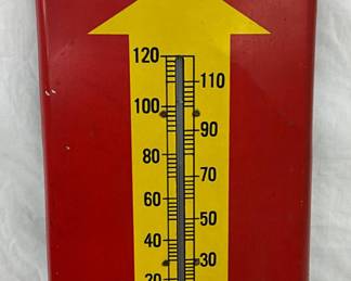 Metal Royal Crown Cola Advertising Thermometer, 10 x 26 Inches