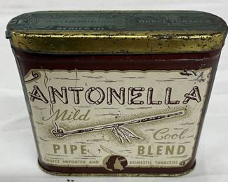 Antonella Tobacco Tin with 1926 Tax Stamp