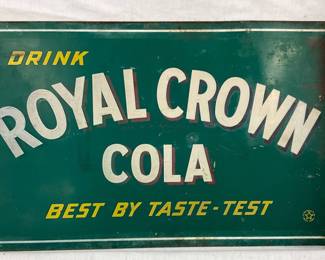18 x 11″ Royal Crown Cola Double-Sided Flange Sign