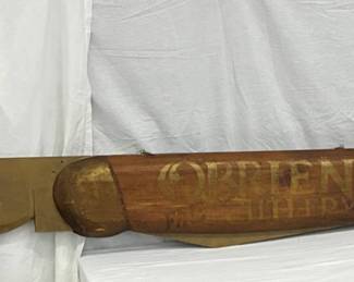 Rare 10-Foot O’Brien Fine Cutlery Wooden Trade Sign