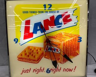 15-Inch Illuminated Replica Lance Advertising Clock
