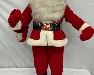 7UP Santa Claus Display Figure, 24in x 40in