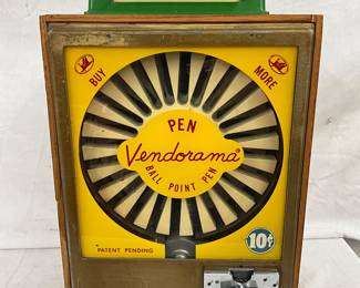 Mid-20th Century Vendorama $.10 Pen Coin Vending Machine, 12 x 21 in.