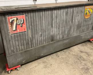 84 1/2IN. LONG X 37IN. TALL X 25IN. DEEP