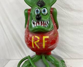 36-Inch Tall Cast Aluminum Rat Fink Statue