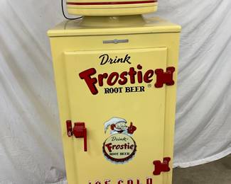 Restored GE Model CA-1-B16 Frostie Beehive Refrigerator, 23 1/2 x 64 Inches